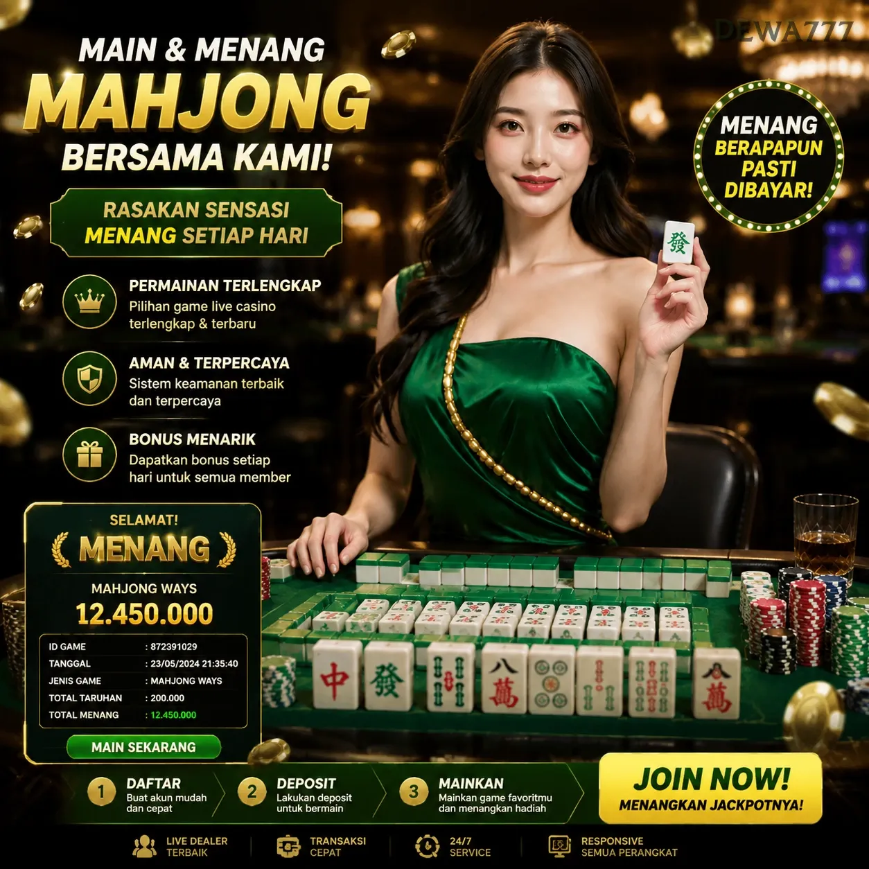 Ikon aplikasi dewa777 resmi
